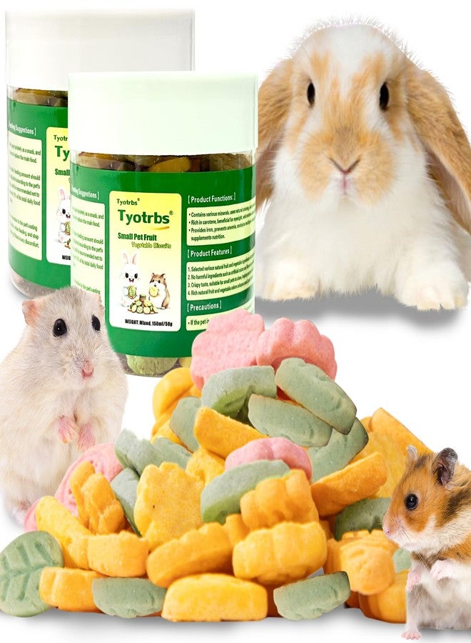 Tyotrbs 100g 4 Vegetable Chews Treats: Grain Free Natural Snacks with Beet, Carrot, Spinach for Hamsters, Rabbits, Guinea Pigs & Gerbils Crunchy for Digestive Support & Dental Health 3.52oz /0.22lb - Image 1